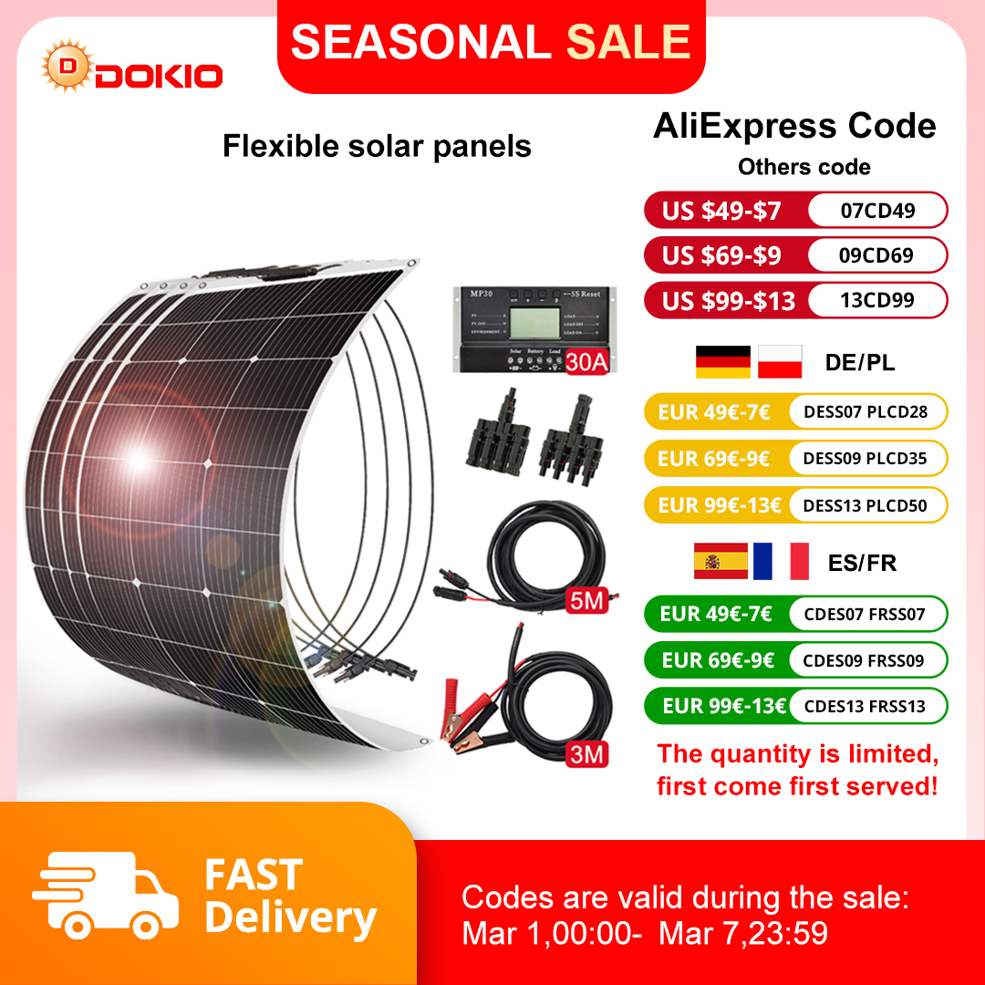 Panneau solaire 200W flexible